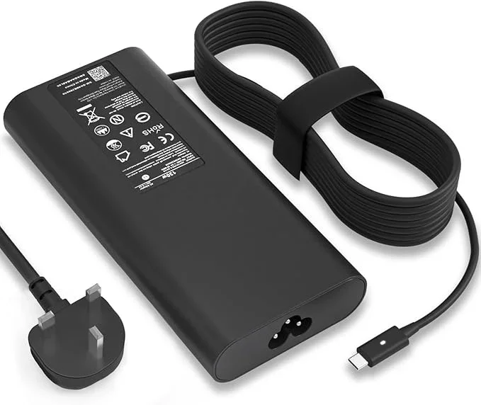 130W USB C Laptop Charger Compatible With Dell XPS 15 9500 9510 9520 9530 9575 2in1,XPS 17 9700 9710 9720 9730,Precision 5560 5570 5530 5550 5750 5760 5770 3560,Latitude,Type C Power Adapter
